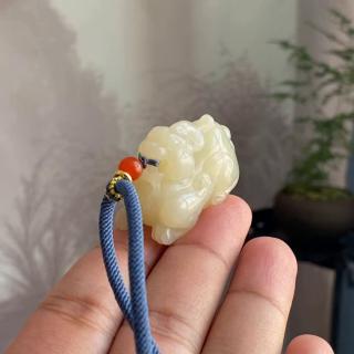可玉可求孤品和田玉貔貅吊坠 寓意财富好运 亲朋好友礼物 亲朋好友