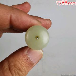 清代和田玉烟嘴老白玉烟嘴