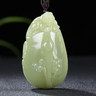 新疆和田玉貔貅手把件黄玉瑞兽把玩件天然玉石黄口料