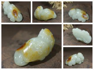 和田玉貔貅:寓意旺财,驱邪!