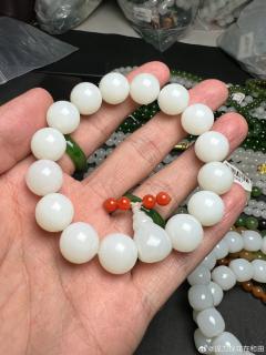 羊脂白玉单圈手串
